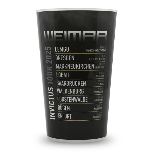 WEIMAR Sonderbecher – Messehalle Erfurt | Invictus Tour 2025 | 0,5 l