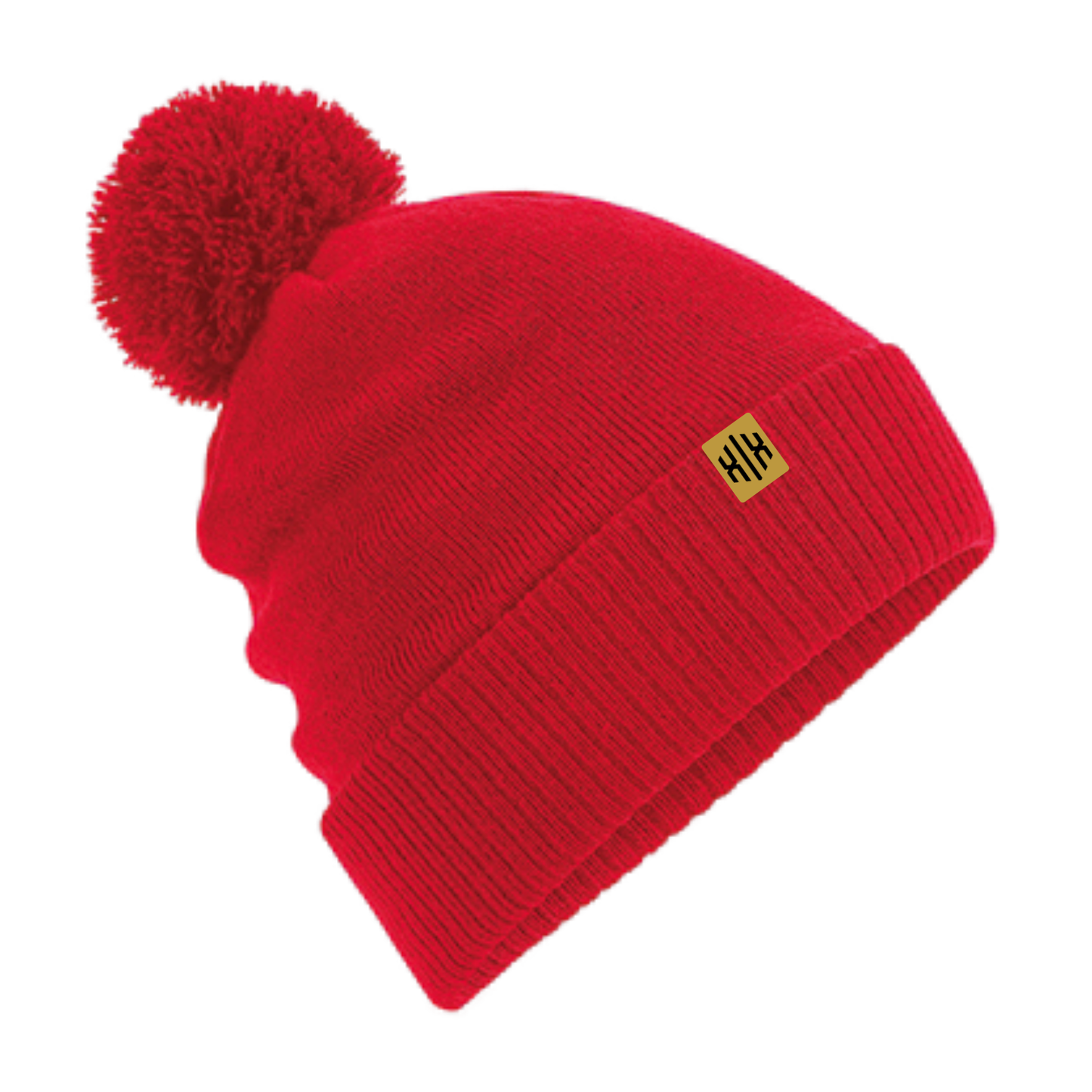 Bommelbeanie Goldlabel