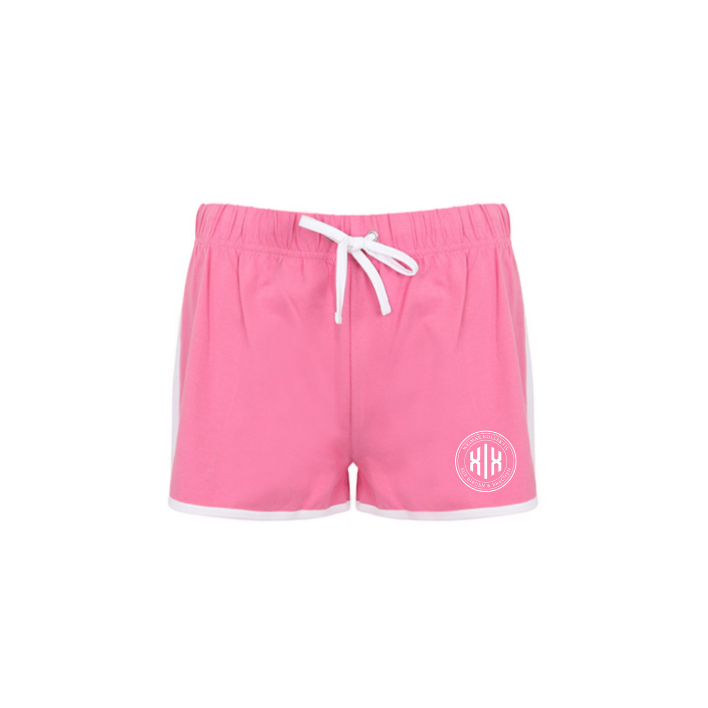 Ladies Retro Shorts »Auf Biegen & Brechen « Pink