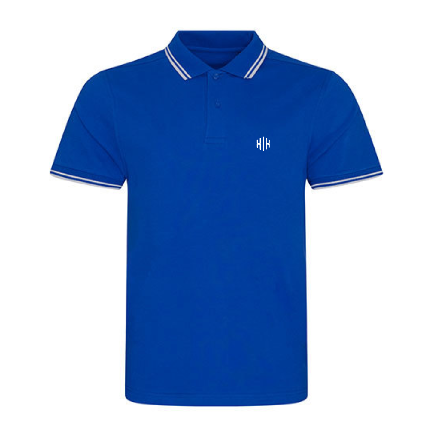 Poloshirt "Invictodrom" Blue/White