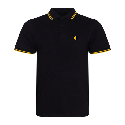 Poloshirt »Invictodrom« Black/Yellow