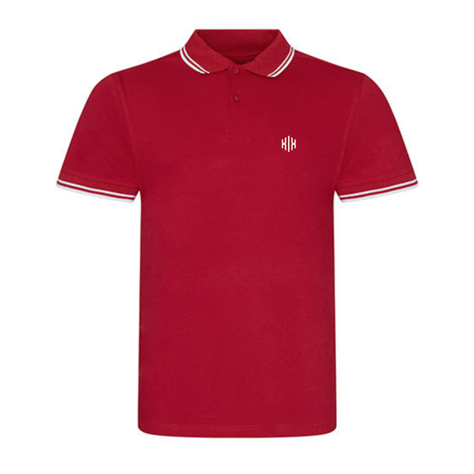 Poloshirt »Invictodrom« Red/White