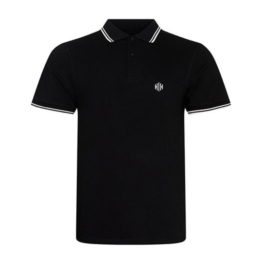 Poloshirt »Invictodrom« Black/White