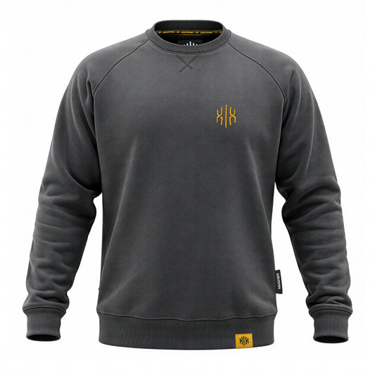 Raglan Sweatshirt "Invictodrom" Gold Dark Grey