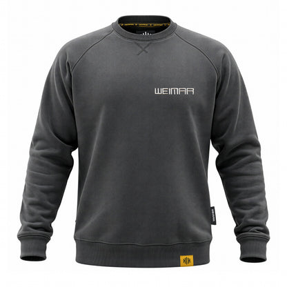 Raglan Sweatshirt "Weimar" White Dark Grey