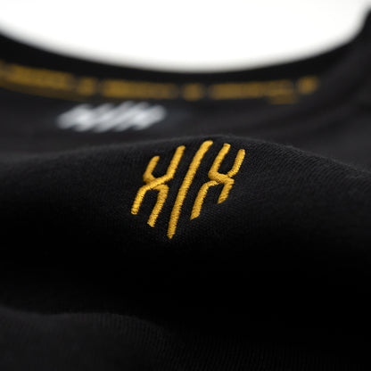 Raglan Sweatshirt "Invictodrom" Gold Black