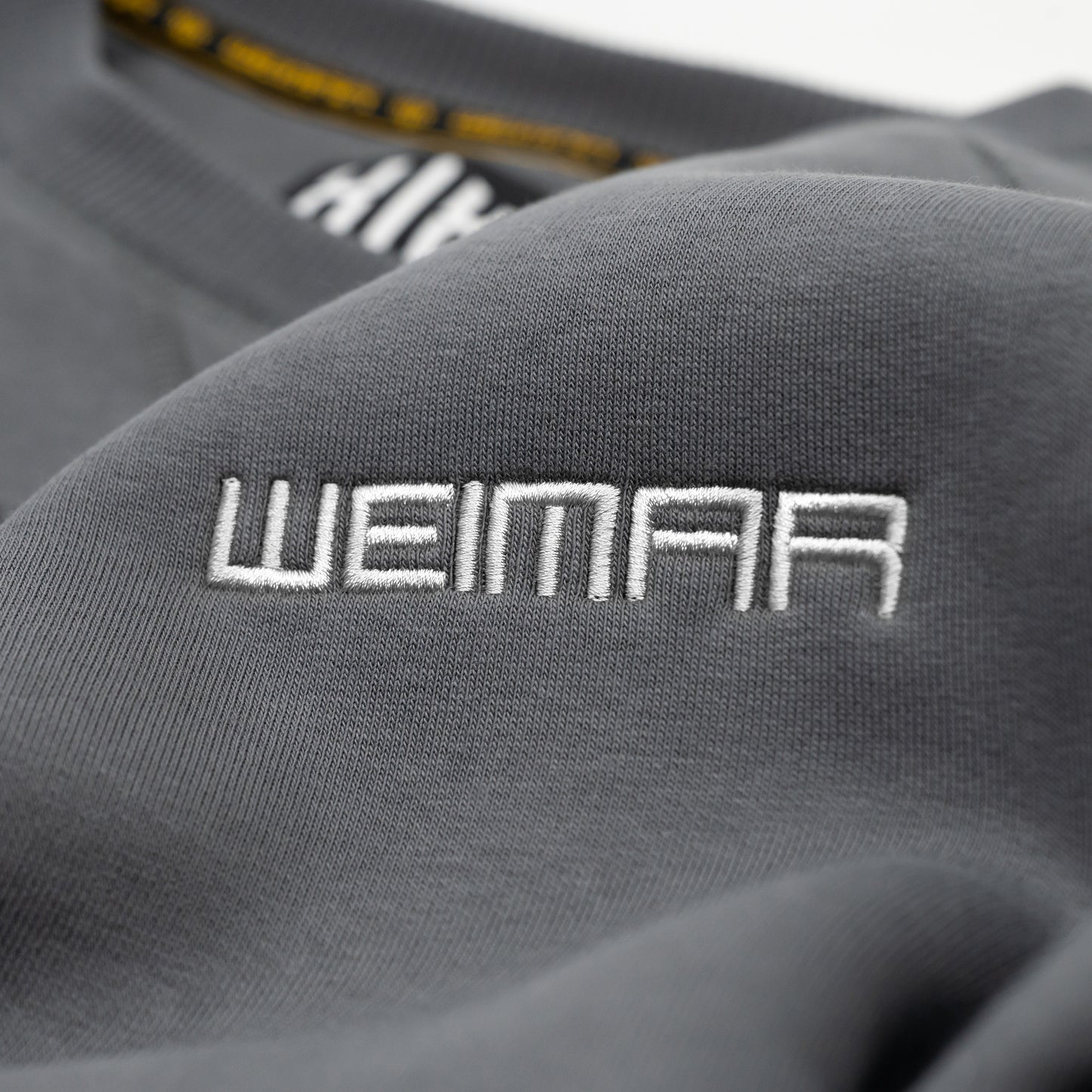 Raglan Sweatshirt "Weimar" White Dark Grey