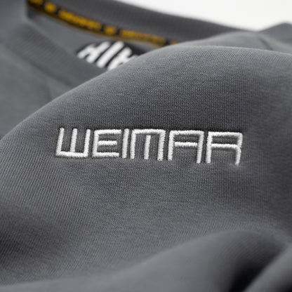 Raglan Sweatshirt "Weimar" White Dark Grey