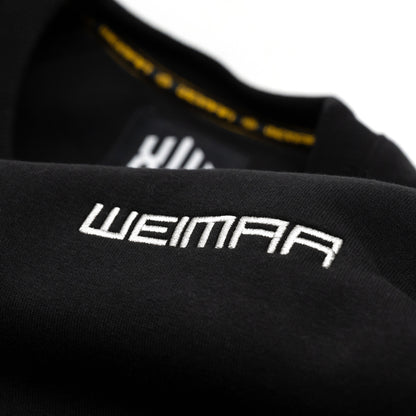 Raglan Sweatshirt "Weimar" White Black