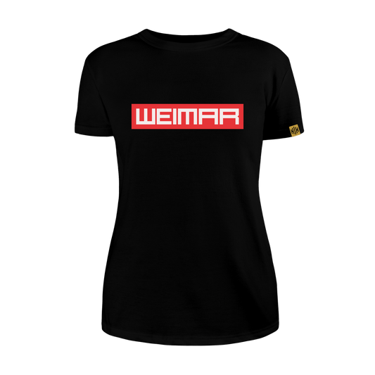 Girlie-Shirt "Weimar" Red Logo Print