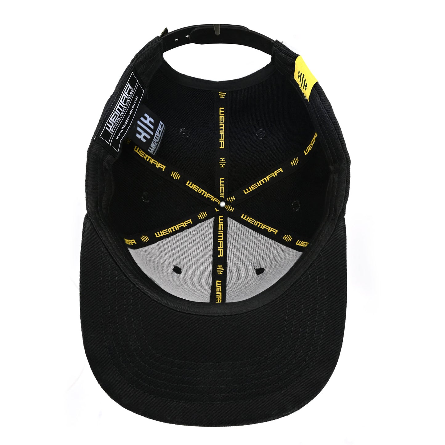 Snapback Schwarz -Metal Logo Silver