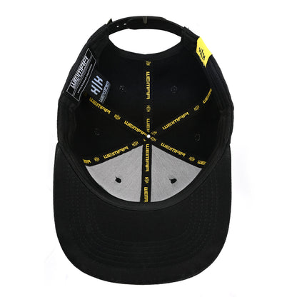 Snapback Schwarz -Metal Logo Gold