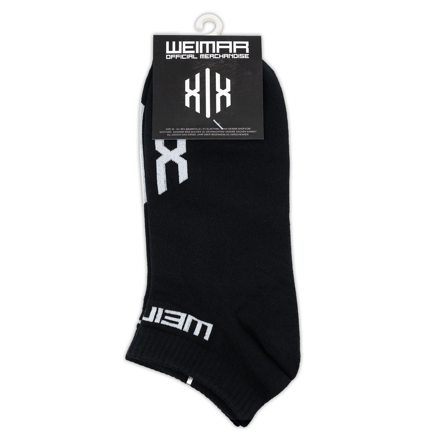 Sneaker Socken "Invictodrom" Schwarz