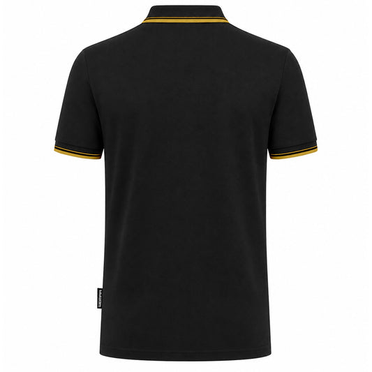 Poloshirt »Invictodrom« Black/Gold Premium Kollektion