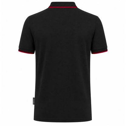Poloshirt »Invictodrom« Black/Red Premium Kollektion