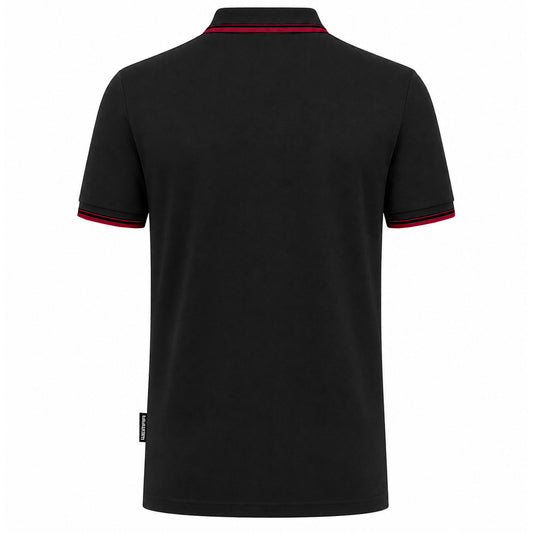 Poloshirt »Invictodrom« Black/Red Premium Kollektion