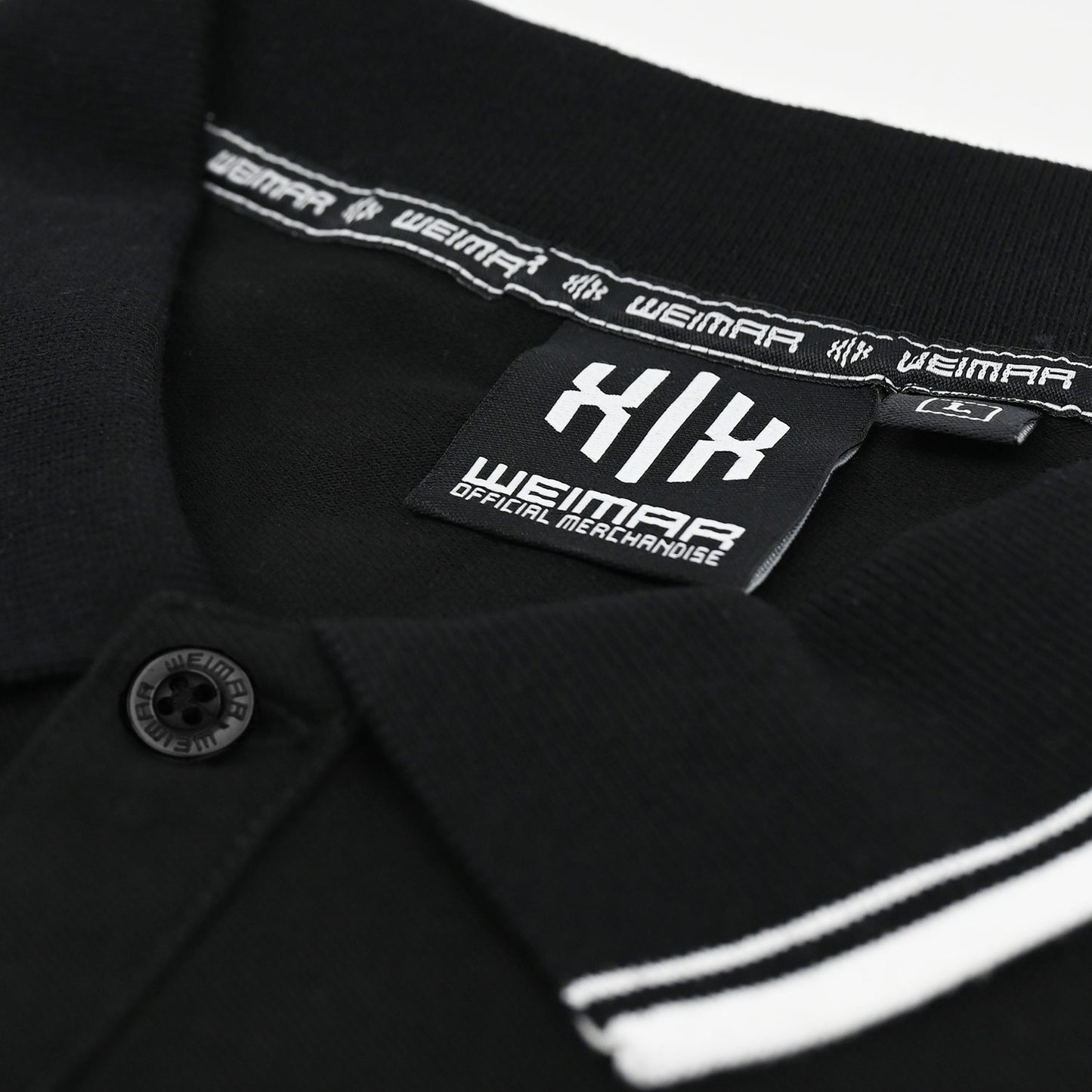Poloshirt »Invictodrom« Black/White Premium Kollektion