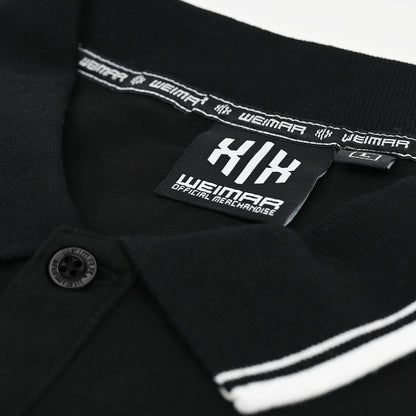 Poloshirt »Invictodrom« Black/White Premium Kollektion