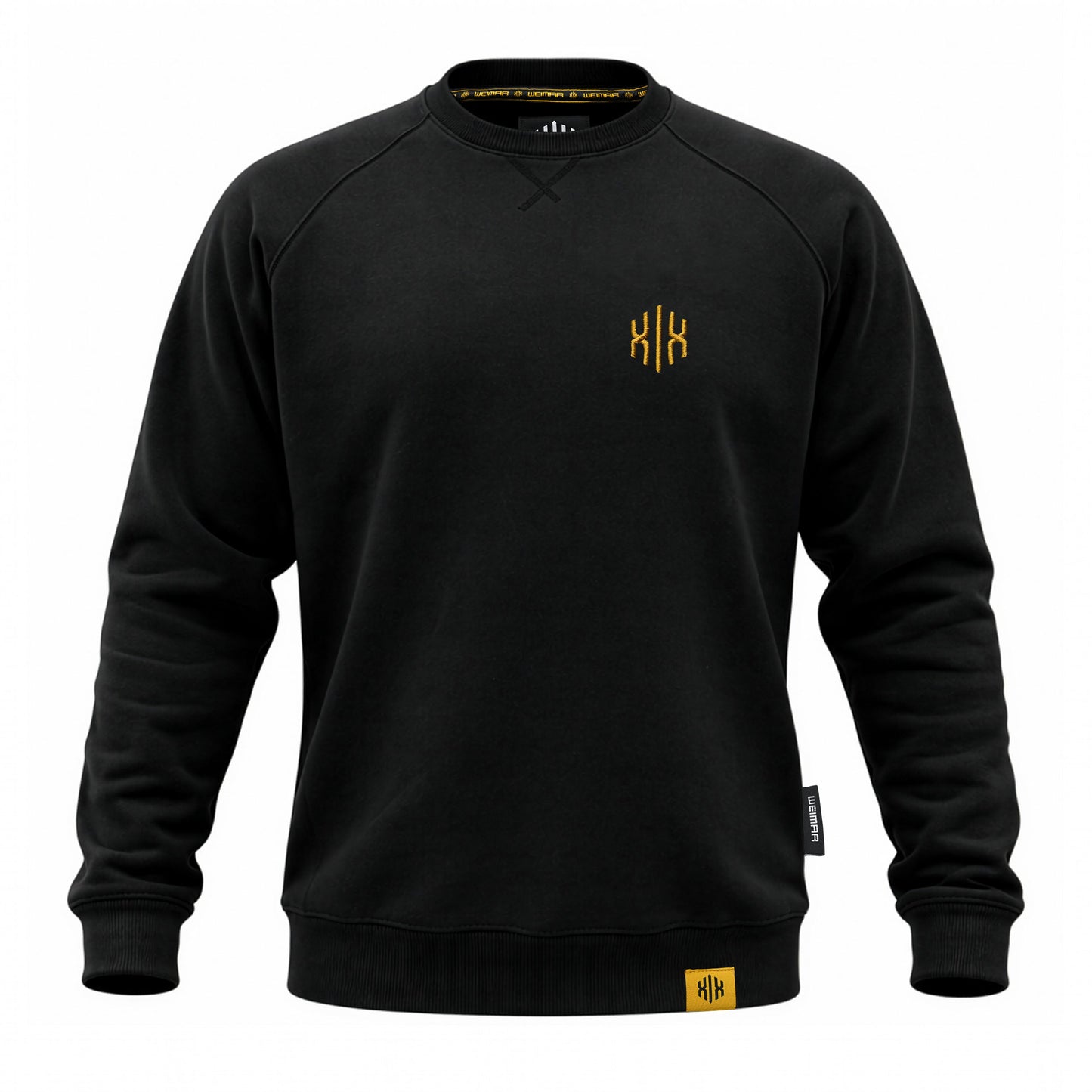 Raglan Sweatshirt "Invictodrom" Gold Black