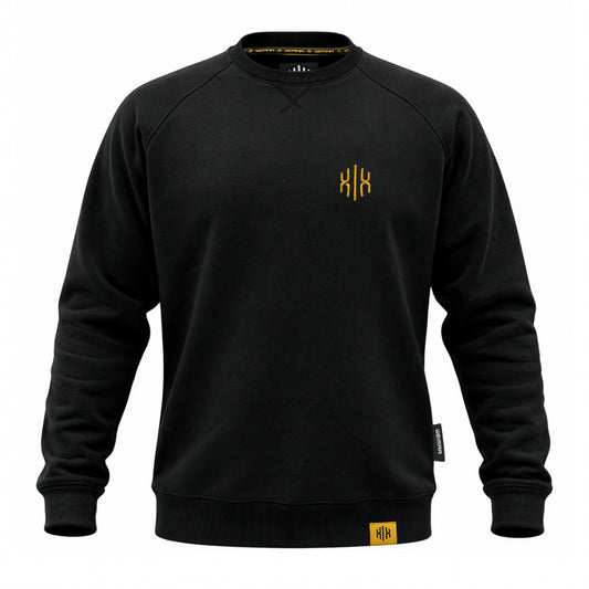 Raglan Sweatshirt "Invictodrom" Gold Black