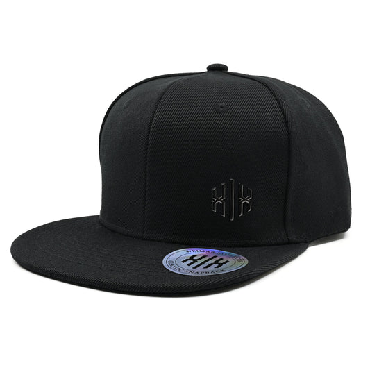Snapback Schwarz -Metal Logo Black