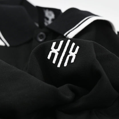 Poloshirt »Invictodrom« Black/White Premium Kollektion